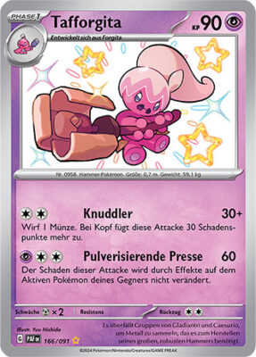 Tafforgita_166-091_PAF-DE_Shiny_Schillernd_Paldeas-Schicksale_Pokémon-Karte_Deutsch