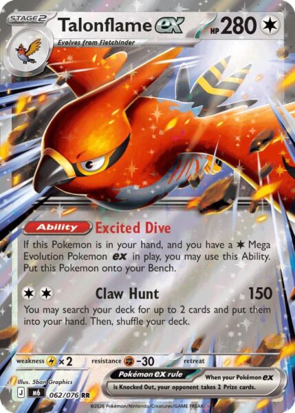 Talonflame-Fiaro-ex-Delta-Reign-Herrschaft-Pokémon-Karte-Englisch