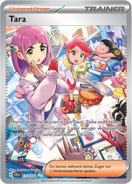 Tara-172-142-Karmesin-Purpur-Stellarkrone-Special-Illustration-Rare-Pokémon-Karte-Deutsch-TCG-Sammelkartenspiel-2024