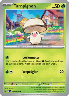 Tarnpignon_009-197_OBF_Obsidianflammen_Obsidian-Flames_Pokémon-Karte_Deutsch