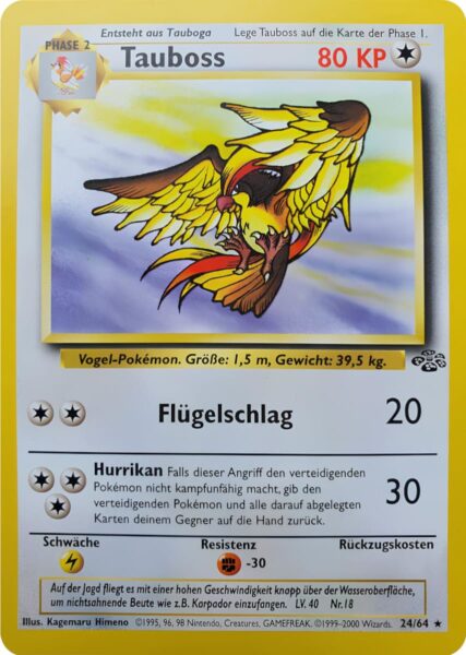 Tauboss-24-64-Dschungel-Pokemon-Karte-Deutsch-1999