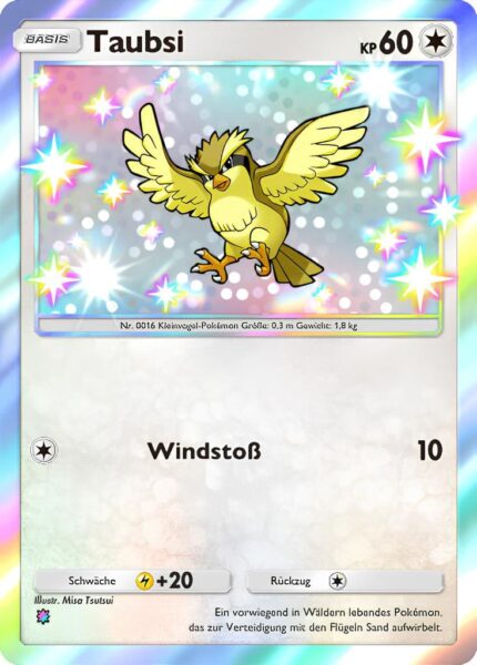 Taubsi-095-069-A3a-Dimensionale-Krise-Pokémon-TCG-Sammelkartenspiel-Pocket-Shiny-Karte