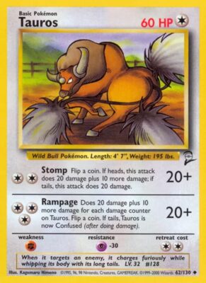 Tauros_62-130_Base-Set-2_Pokémon-Karte_Englisch
