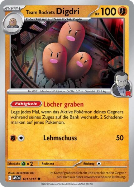 Team-Rockets-Digdri-101-217-ASC-Erhabene-Helden-Pokémon-Karte-Deutsch