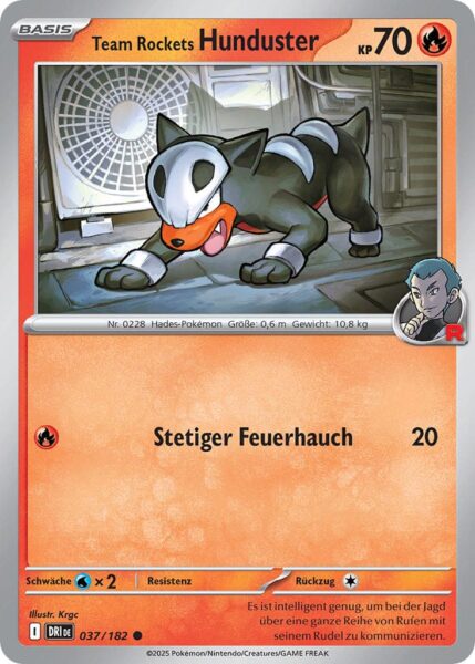 Team-Rockets-Hunduster-037-182-Ewige-Rivalen-Pokémon-Karte-Karmesin-Purpur-Deutsch