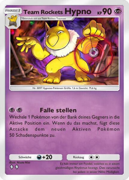 Team-Rockets-Hypno-028-072-B4a-Team-Rockets-Pläne-Pokémon-TCG-Sammelkartenspiel-Pocket-Karte