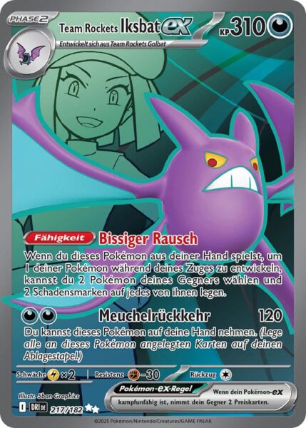 Team-Rockets-Iksbat-ex-217-182-Ewige-Rivalen-Full-Art-Pokémon-Karte-Karmesin-Purpur-Deutsch
