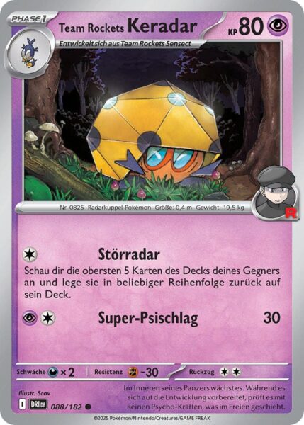 Team-Rockets-Keradar-088-182-Ewige-Rivalen-Pokémon-Karte-Karmesin-Purpur-Deutsch