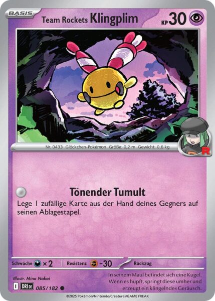 Team-Rockets-Klingplim-085-182-Ewige-Rivalen-Pokémon-Karte-Karmesin-Purpur-Deutsch