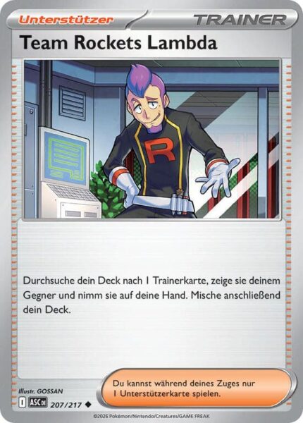 Team-Rockets-Lamba-207-217-ASC-Erhabene-Helden-Pokémon-Karte-Deutsch