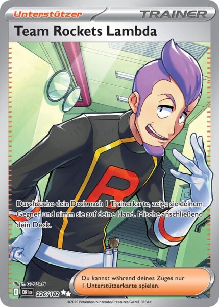 Team-Rockets-Lambda-226-182-Ewige-Rivalen-Full-Art-Pokémon-Karte-Karmesin-Purpur-Deutsch