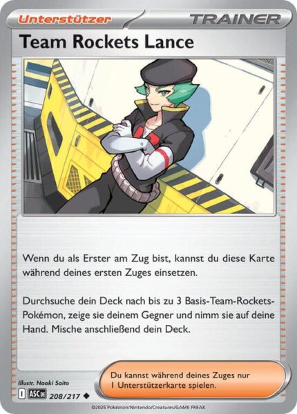 Team-Rockets-Lance-208-217-ASC-Erhabene-Helden-Pokémon-Karte-Deutsch