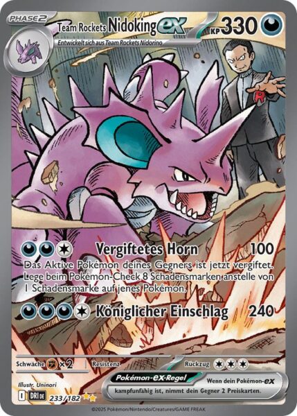 Team-Rockets-Nidoking-ex-233-182-Ewige-Rivalen-Special-Illustration-Rare-Pokémon-Karte-Karmesin-Purpur-Deutsch