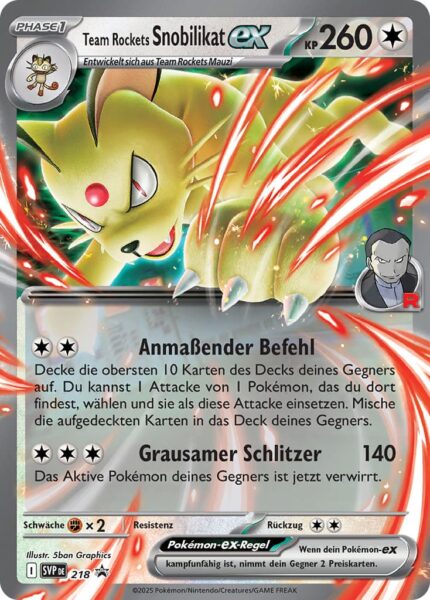 Team-Rockets-Snobilikat-ex-SVP-218-Black-Star-Promo-Pokémon-Karte-Deutsch