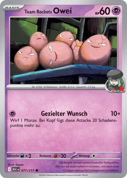 Team-Rockets-Owei-077-217-ASC-Erhabene-Helden-Pokémon-Karte-Deutsch