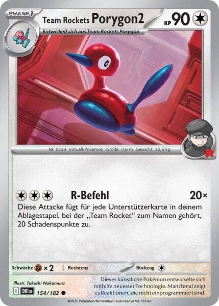 Team-Rockets-Porygon2-154-182-Ewige-Rivalen-Pokémon-Karte-Karmesin-Purpur-Deutsch