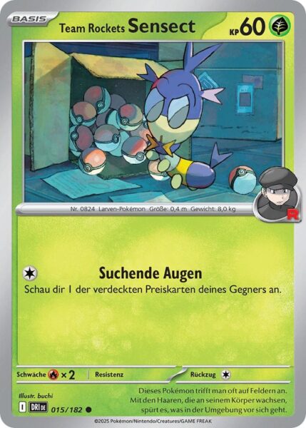 Team-Rockets-Sensect-015-182-Ewige-Rivalen-Pokémon-Karte-Karmesin-Purpur-Deutsch