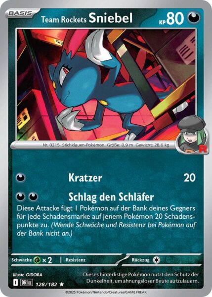 Team-Rockets-Sniebel-128-182-Ewige-Rivalen-Pokémon-Karte-Karmesin-Purpur-Deutsch