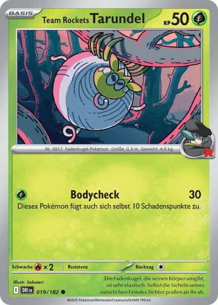 Team-Rockets-Tarundel-019-182-Ewige-Rivalen-Pokémon-Karte-Karmesin-Purpur-Deutsch
