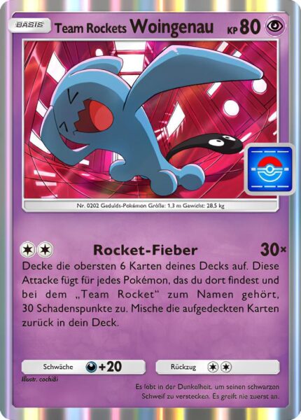 Team-Rockets-Woingenau-091-P-B-Promo-Karte-Pokémon-TCG-Sammelkartenspiel-Pocket