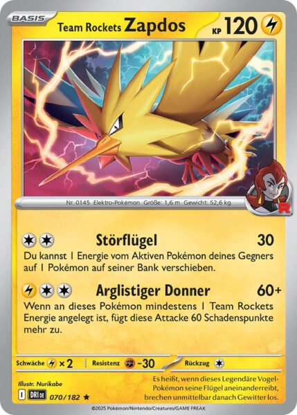 Team-Rockets-Zapdos-070-182-Ewige-Rivalen-Pokémon-Karte-Karmesin-Purpur-Deutsch
