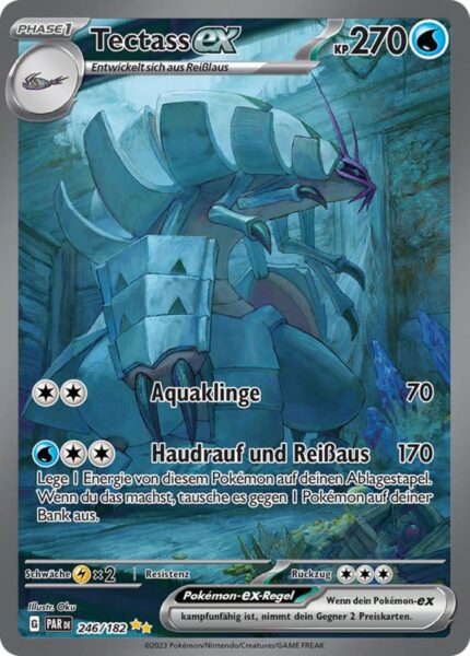 Tectass-ex_Paradoxrift_246-182_Special-Illustration-Rare-Pokémon-Karte_Deutsch-Paradox-Rift