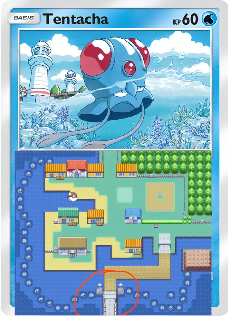 Tentacha-62-Pokémon-TCG-Sammelkartenspiel-Pocket-Unschlagbare-Gene-Karte-Illustration-Ort-Location-Videospiel