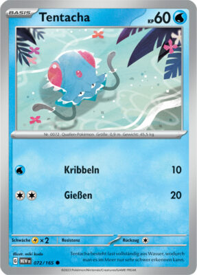 Tentacha_072-165-Pokémon-Karmesin-Purpur-151-MEW-DE-Pokémon-Karte-Karten-Deutsch