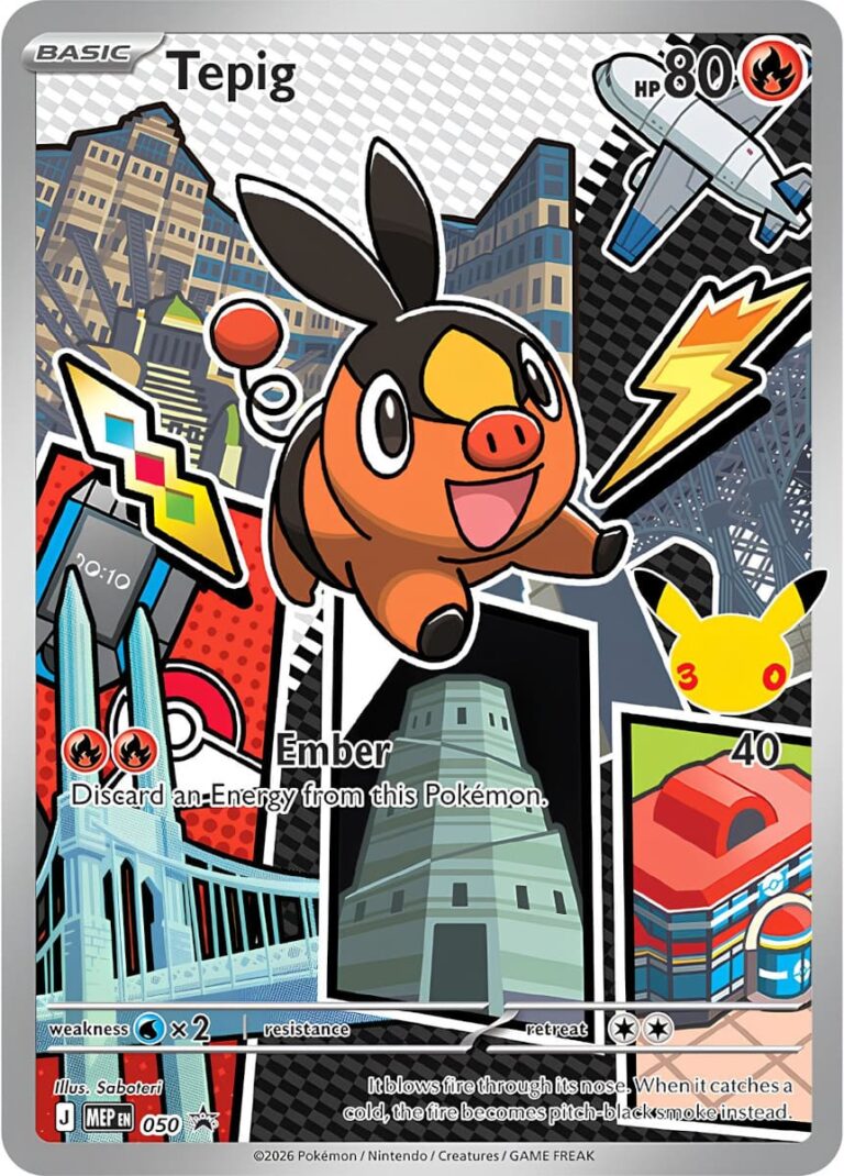 Tepig-Floink-MEP-050-First-Partner-30th-Anniversary-Promo-Pokémon-Karte-Englisch