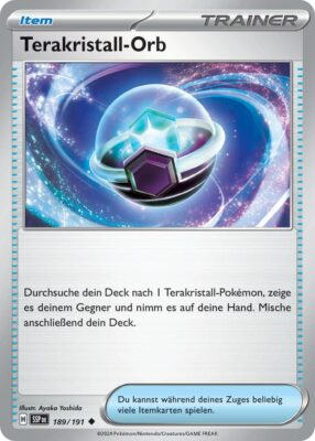 Terakristall-Orb-189-191-SSP-DE-Karmesin-Purpur-Stürmische-Funken-Pokémon-Karte-Deutsch-TCG