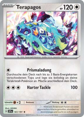 Terapagos-161-191-SSP-DE-Karmesin-Purpur-Stürmische-Funken-Pokémon-Karte-Deutsch-TCG