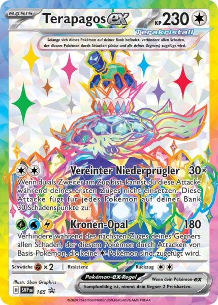Terapagos-ex-SVP-DE-165-Black-Star-Promo-Karte-Full-Art-TCG-Sammelkartenspiel
