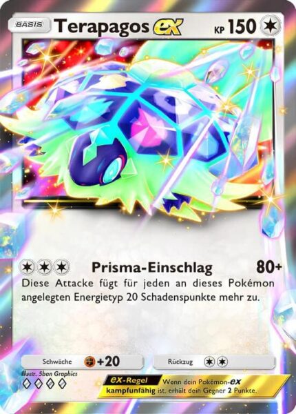 Terapagos-ex–068-074-B3a-Paradoxansturm-Pokémon-TCG-Sammelkartenspiel-Pocket-Karte-Deutsch