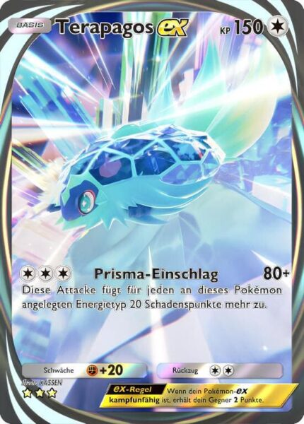 Terapagos-ex–093-074-B3a-Paradoxansturm-Pokémon-TCG-Sammelkartenspiel-Pocket-Karte-Deutsch