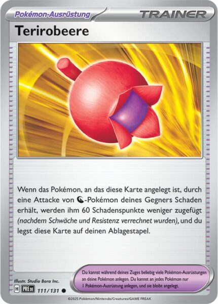 Terirobeere-111-131-Prismatische-Entwicklungen-Pokémon-Karte-Deutsch-Karmesin-Purpur-TCG-Sammelkartenspiel