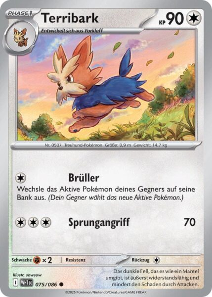 Terribark-075-086-WHT-DE-Weiße-Flammen-Pokémon-Karte-Karmesin-Purpur-Deutsch