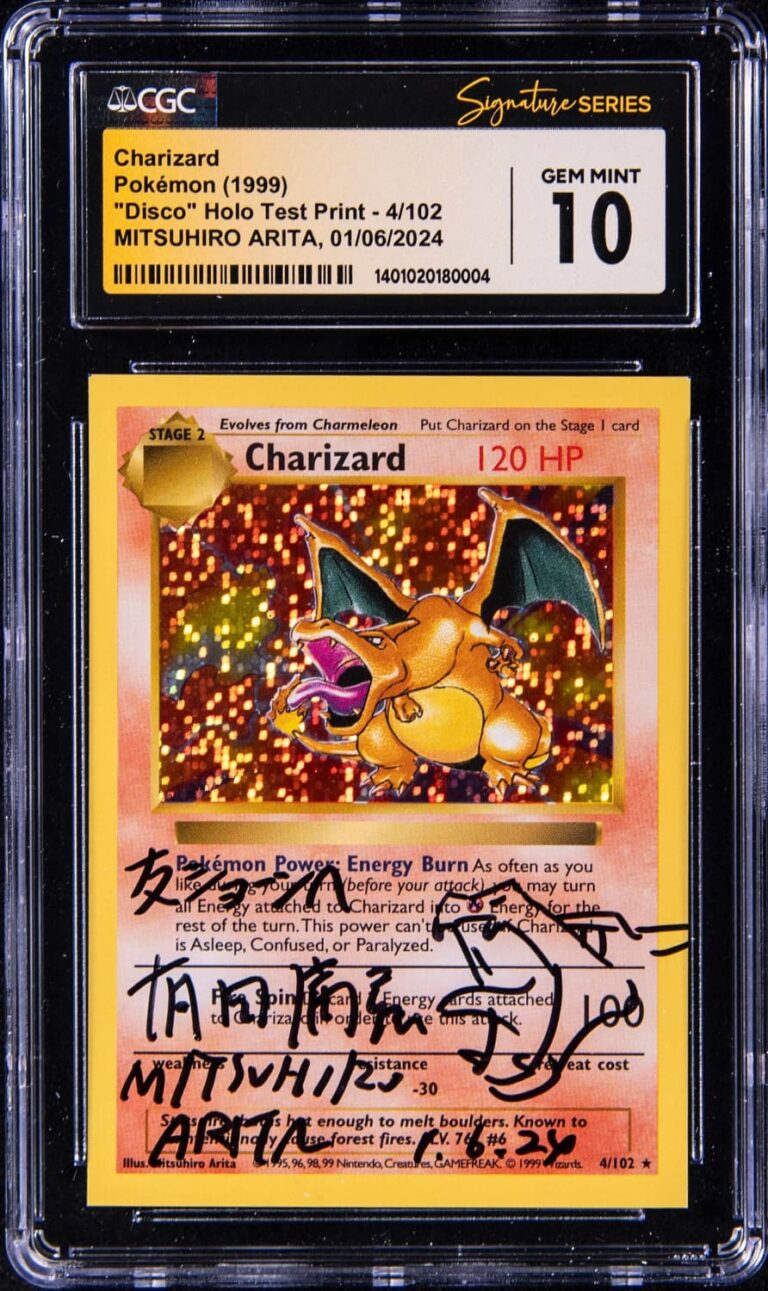 Test-Print-Charizard-4-102-Pokémon-Karte-CGC-10-1999-TCG