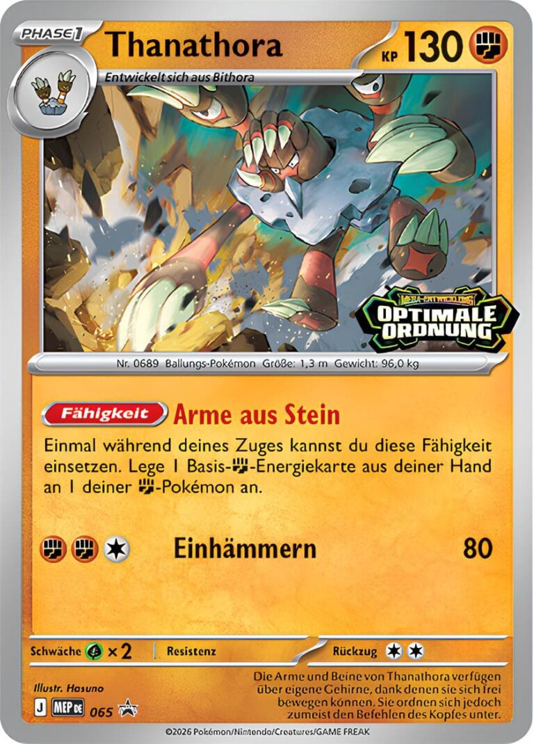 Thanathora-MEP-DE-065-Optimale-Ordnung-Prerelease-Promo-Pokémon-Karte-Deutsch