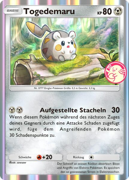 Togedemaru-090-P-A-Promo-Karte-Pokémon-TCG-Sammelkartenspiel-Pocket-Deutsch