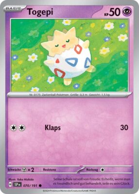 Togepi-070-191-SSP-DE-Karmesin-Purpur-Stürmische-Funken-Pokémon-Karte-Deutsch-TCG