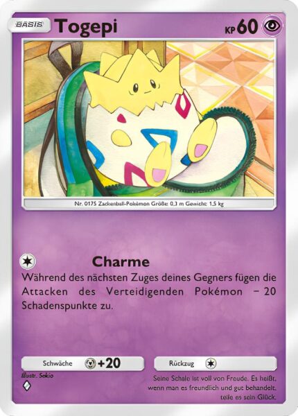 Togepi-078-161-Weisheit-von-Meer-und-Himmel-A4-Pokémon-TCG-Sammelkartenspiel-Pocket-Karte