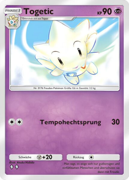 Togetic-079-161-Weisheit-von-Meer-und-Himmel-A4-Pokémon-TCG-Sammelkartenspiel-Pocket-Karte