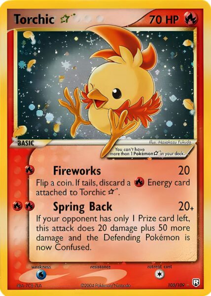 Torchic-Flemmli-Goldstar-Shiny_108-109_EX-Team-Rocket-Returns_Pokémon-Karte_Englisch