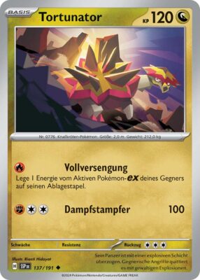 Tortunator-137-191-SSP-DE-Karmesin-Purpur-Stürmische-Funken-Pokémon-Karte-Deutsch-TCG