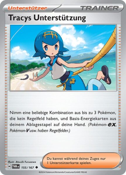 Tracys-Unterstützung_155-167_TWM-DE_Maskerade-im-Zwielicht_Pokémon-Karte_Deutsch