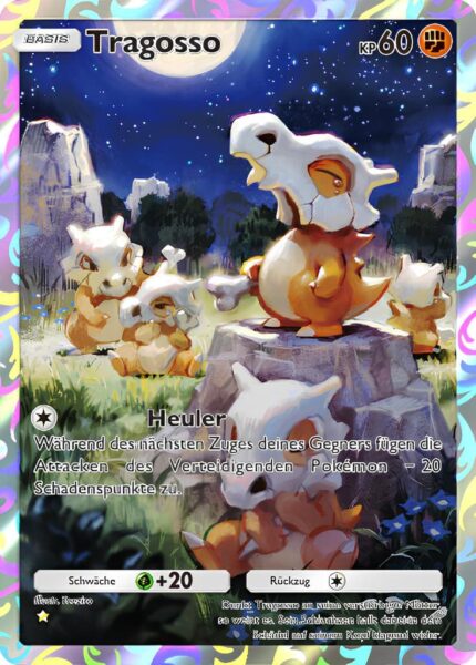 Tragosso-239-Illustration-Rare-Pokémon-TCG-Sammelkartenspiel-Pocket-Unschlagbare-Gene-Digitale-Karte-2024