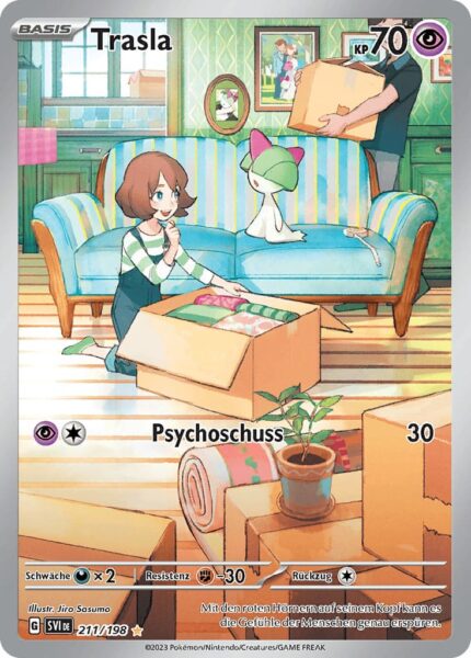 Trasla-211-198-Karmesin-Purpur-Basis-Set-Illustration-Rare-Pokémon-Karte-Deutsch