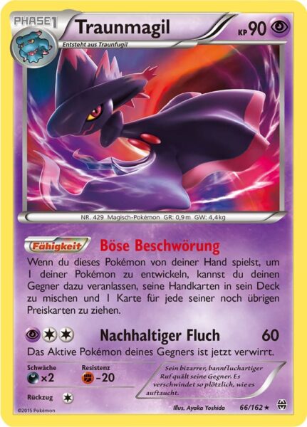 Traunmagil-66-162-XY-TURBOstart-Pokémon-Karte-Deutsch
