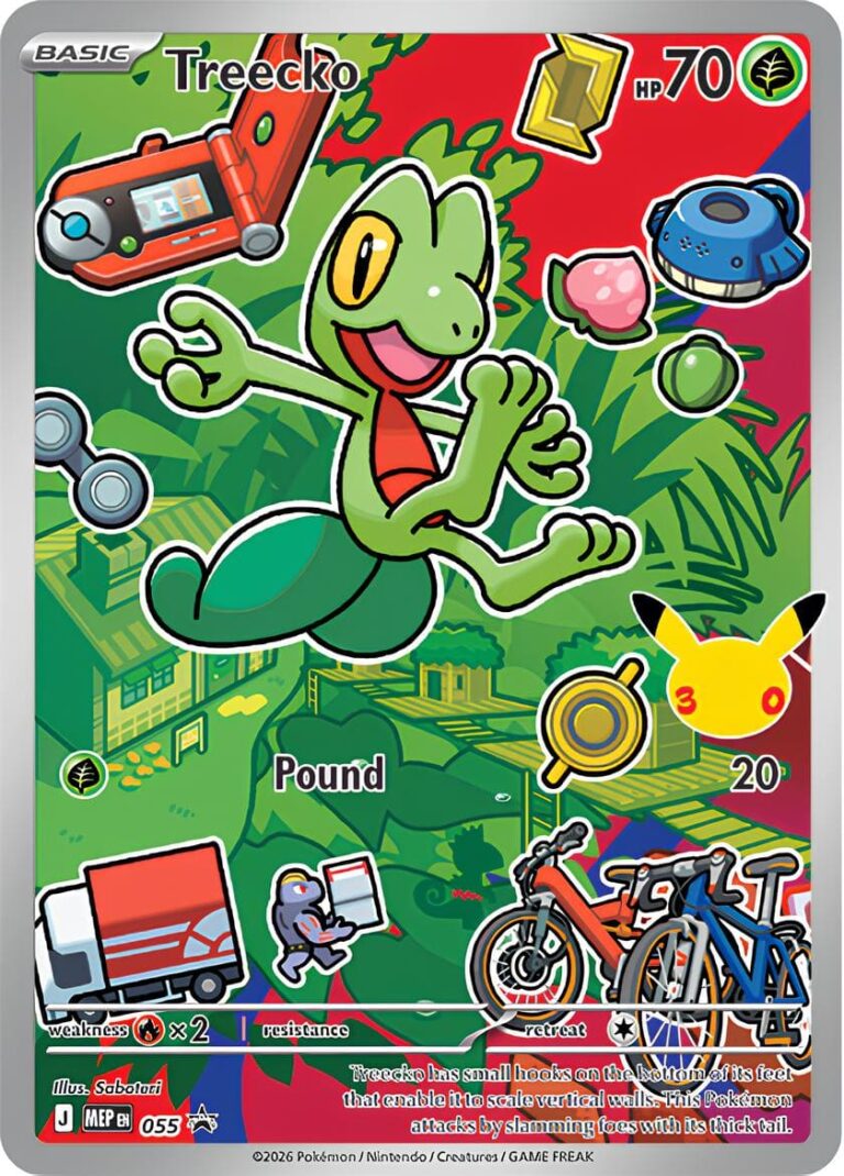Treecko-Greckarbor-MEP-055-Promo-Pokémon-Karte-30.-Jubiläum-30th-Anniversary-First-Erste-Partner-Englisch