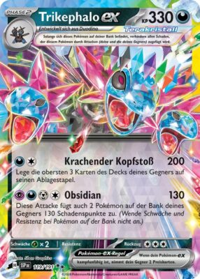Trikephalo-ex-119-191-SSP-DE-Karmesin-Purpur-Stürmische-Funken-Stellar-Terakristall-Pokémon-Karte-Deutsch-TCG